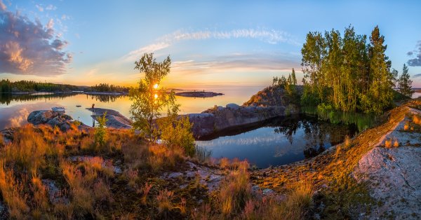 Ладожские шхеры панорама