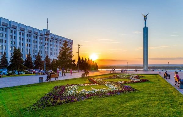 Площадь Чапаева в Самаре