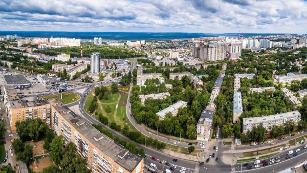 Набережная Самара вид с Волги