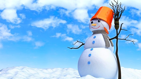 Снеговик 3д