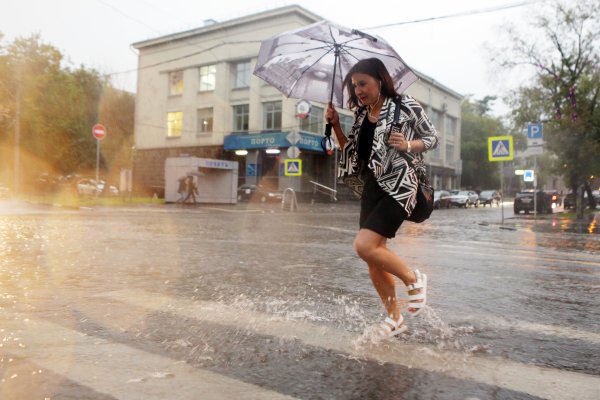 Девушка с зонтом