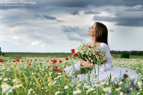 Счастье поле в цветах