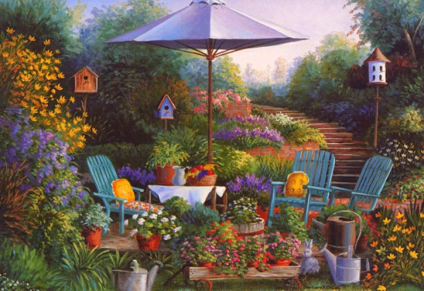 Картина дача