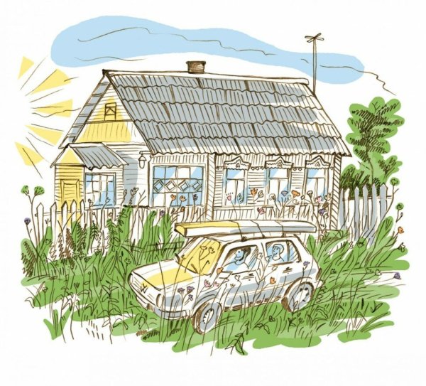 Сурова Зина "лето в деревне"