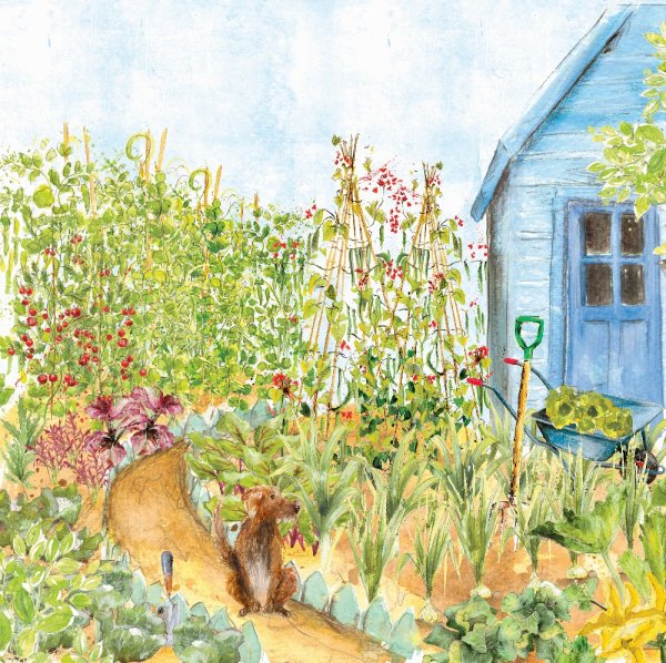 Рисование весенний огород