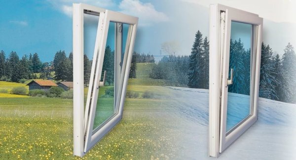 Пластиковые окна зима
