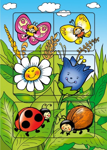 Пазл насекомые для детей