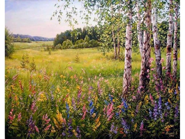 Аполлинарий Васнецов Цветущий луг