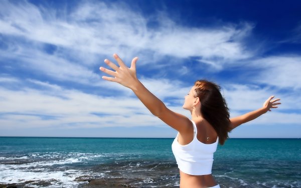 Счастливая девушка