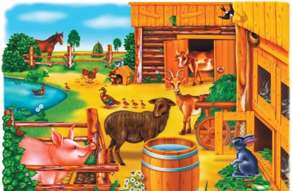 Игра деревенский дворик д-280