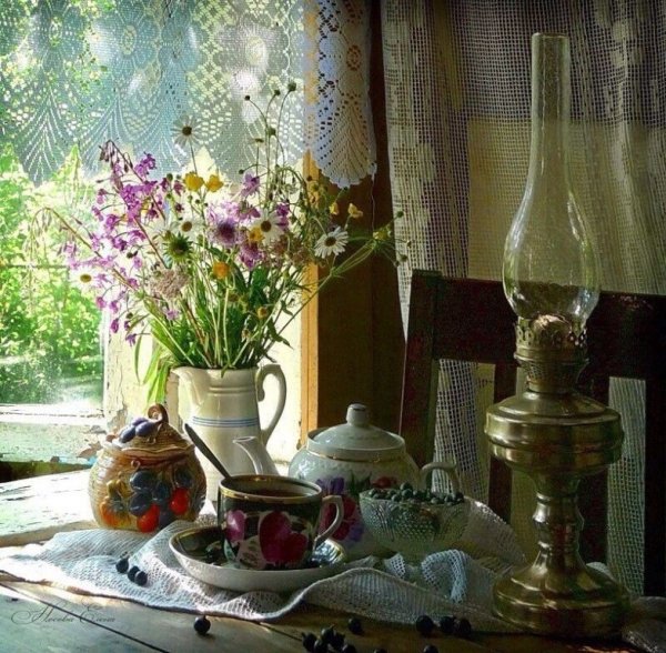 Деревенский подоконник