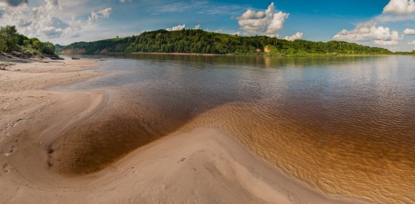 Песчаный берег Ока Нижегородская область