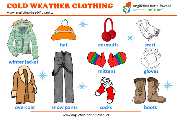 Зимняя одежда на английском