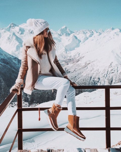 Модные девушки зимой