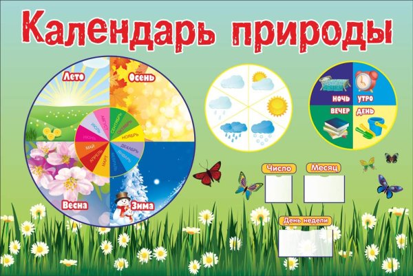 Календарь времен года для детского сада