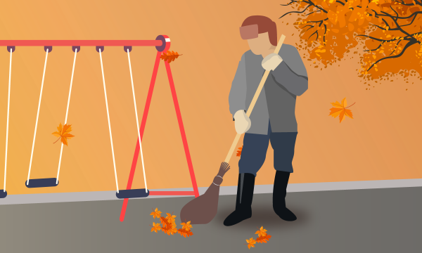 Дворник для детей