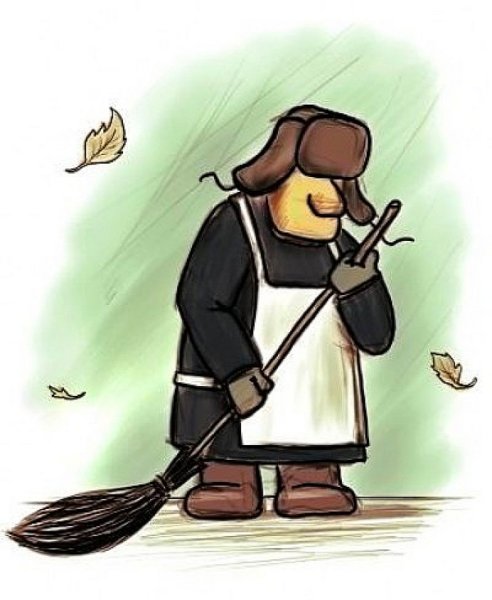 Мужик на метле