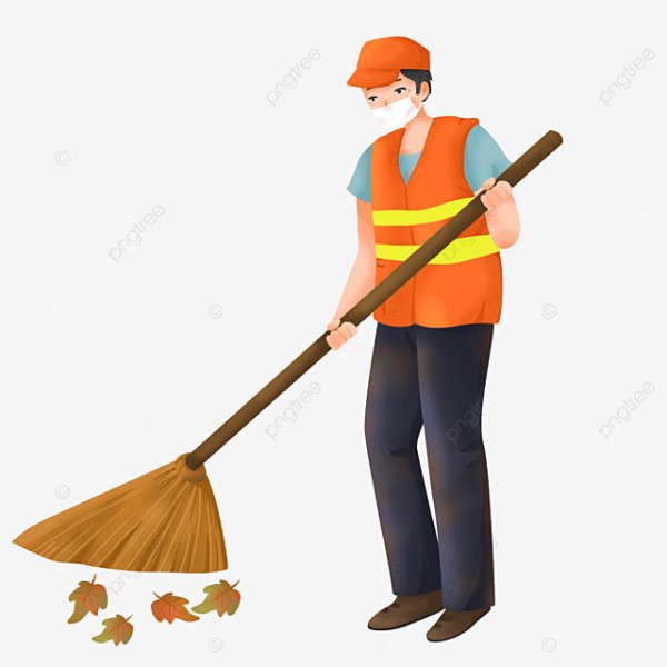 Женщина дворник