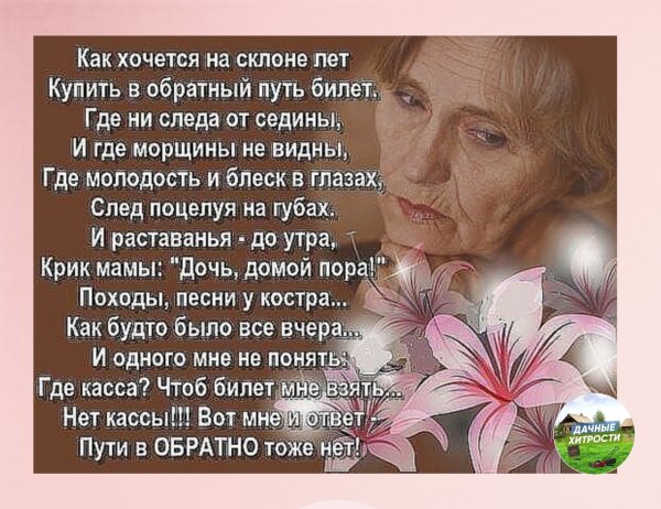 Высказывания о поздней любви