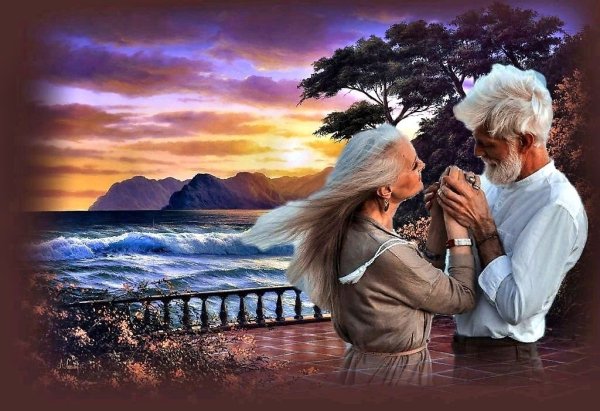 Пара в горах