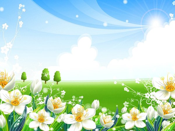 Весенний фон для презентации
