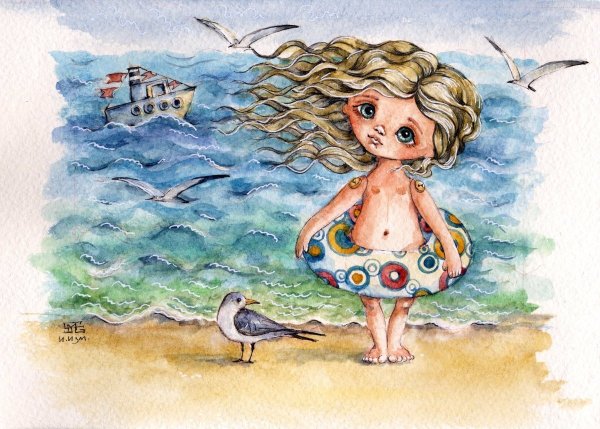 Девушка Весна арт