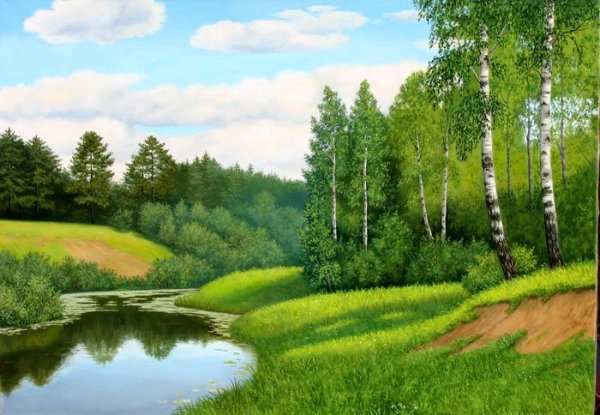 Картина Берёзовая роща Грабарь