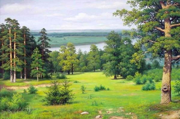 Летний пленэр акварель