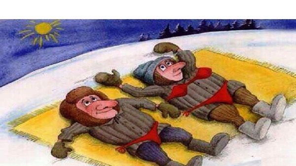 Валенки зимой