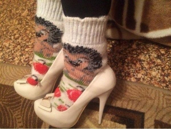 В шапкеушанке и Валенкаха