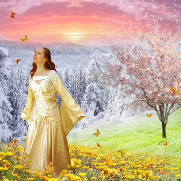 Лето осень зима Весна одежда