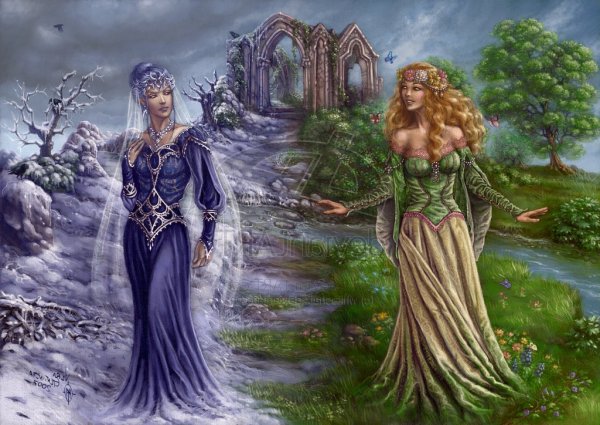 Девушки времена года