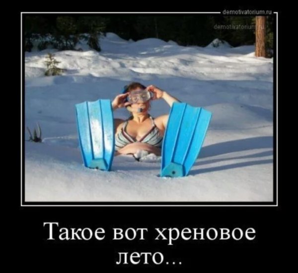 Приколы про Холодное лето