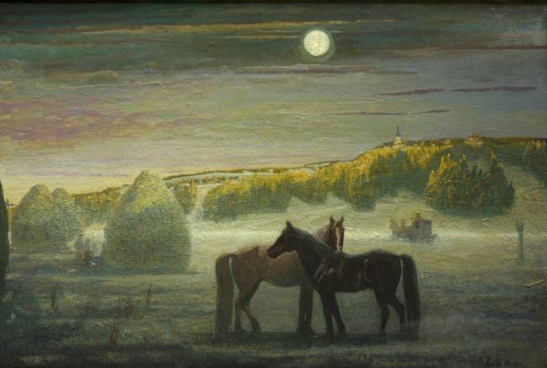 Ночь над прудом