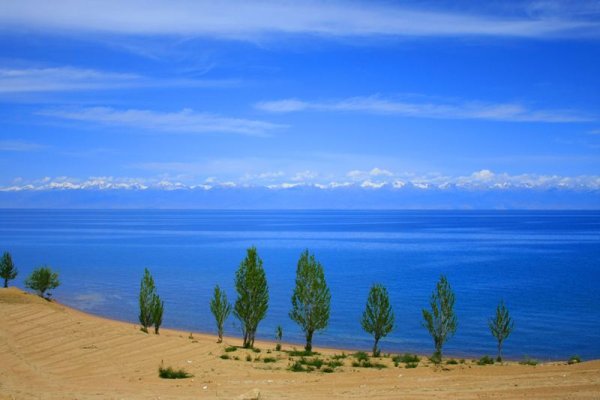 Берег озера Иссык Куль