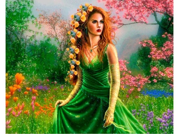 Портрет девушки весны