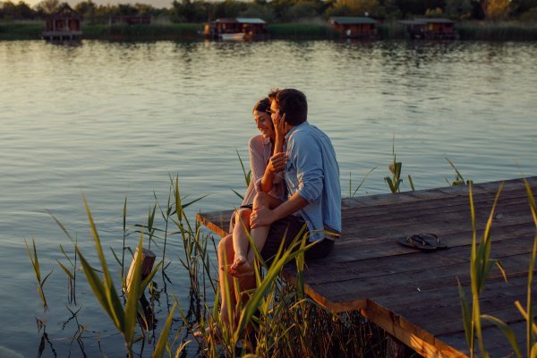Река изгородь деревня лето