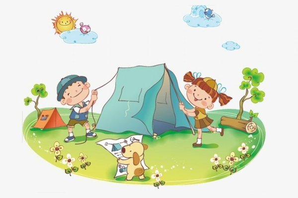 Детский лагерь клипарт