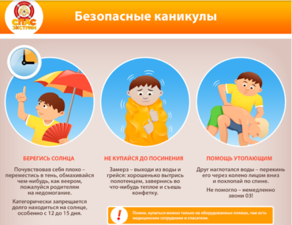 Безопасность детей в летние каникулы