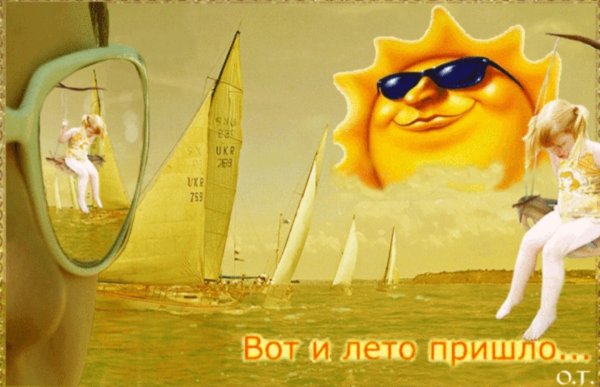 Смешные открытки про лето