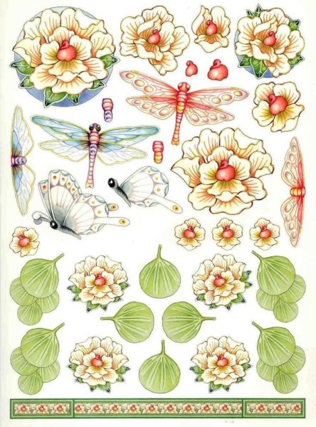 Скрапбукинг высечки цветы