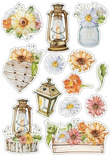 Наклейки в винтажном стиле