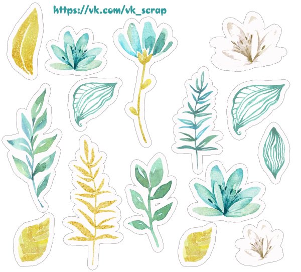 Скрапбукинг листы для вырезания