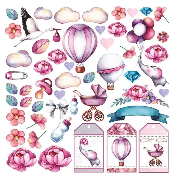 Акварельные детские высечки