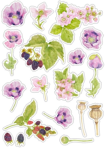 Высечки цветы для печати