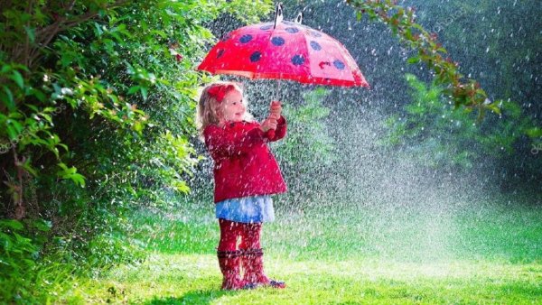 Девочка с зонтиком