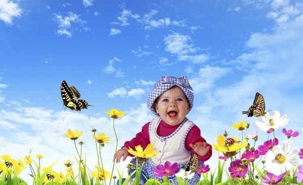 Лето дети природа