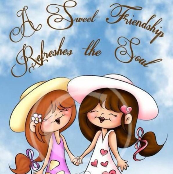Открытки о дружбе подруг