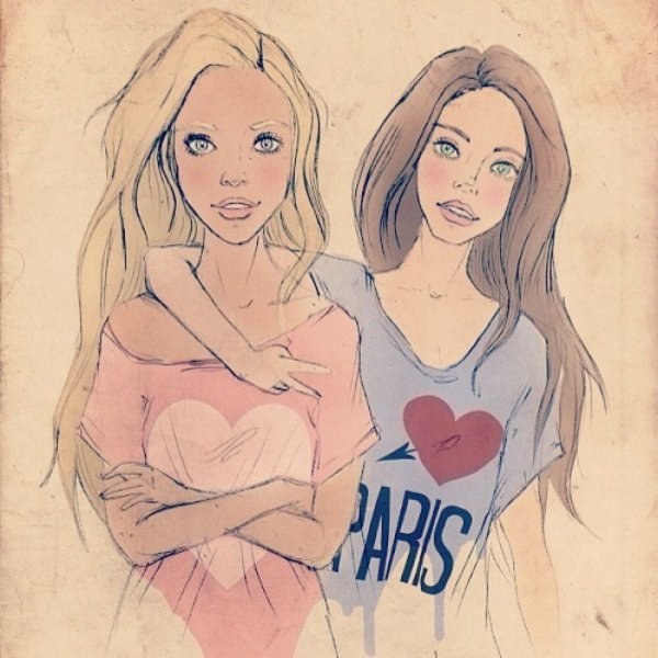 Красивые рисунки для подруги