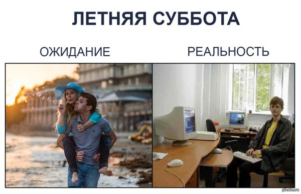 Пляж ожидание и реальность